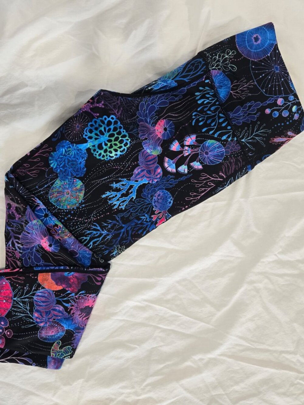 Blackmilk Museum Floral Coral High Waist Ninja Workout Leggings Medium M - Picture 4 of 12